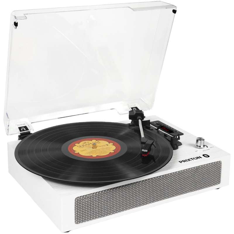 Tourne-disque numérique en bois 36 cm