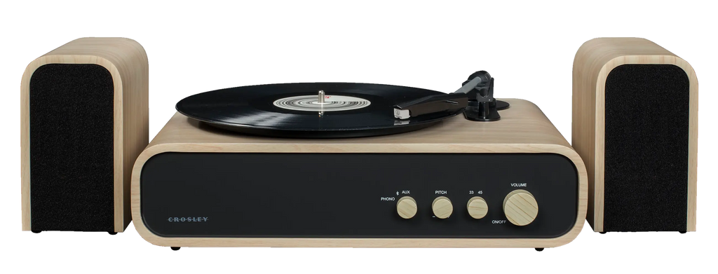 Platine vinyle avec enceintes externes