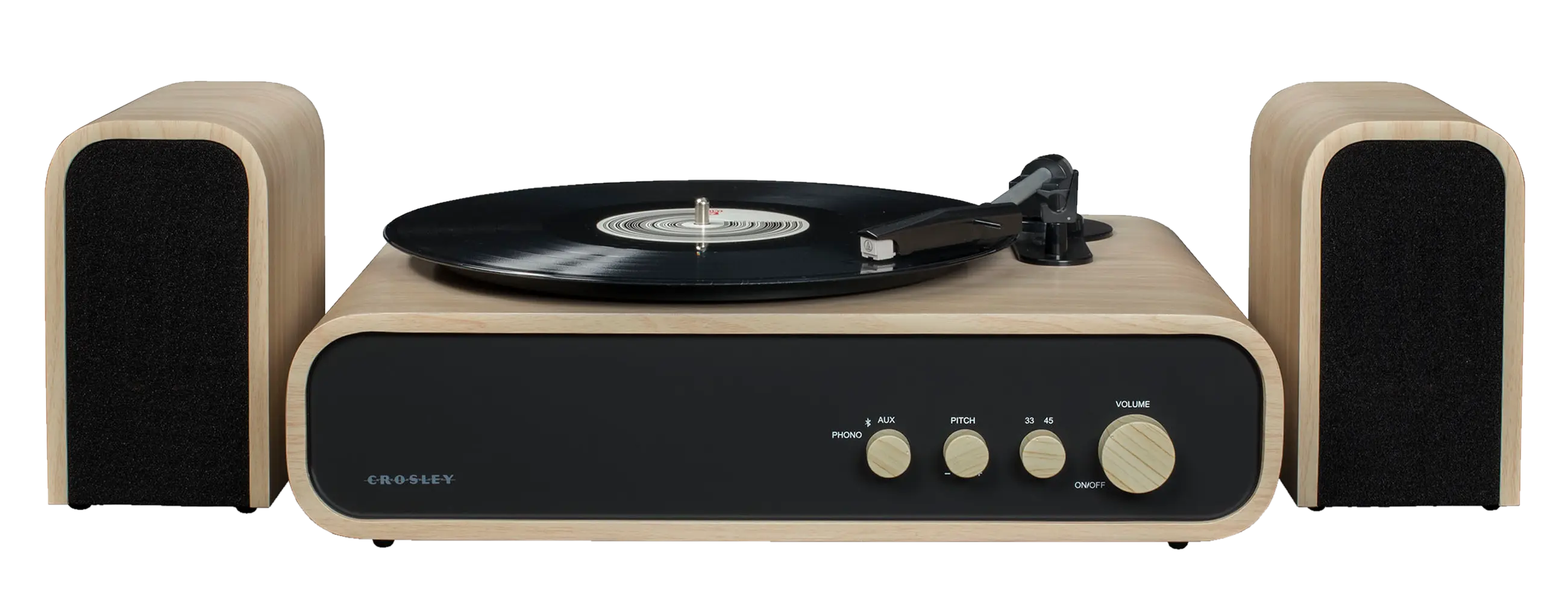 Platine vinyle avec enceintes externes