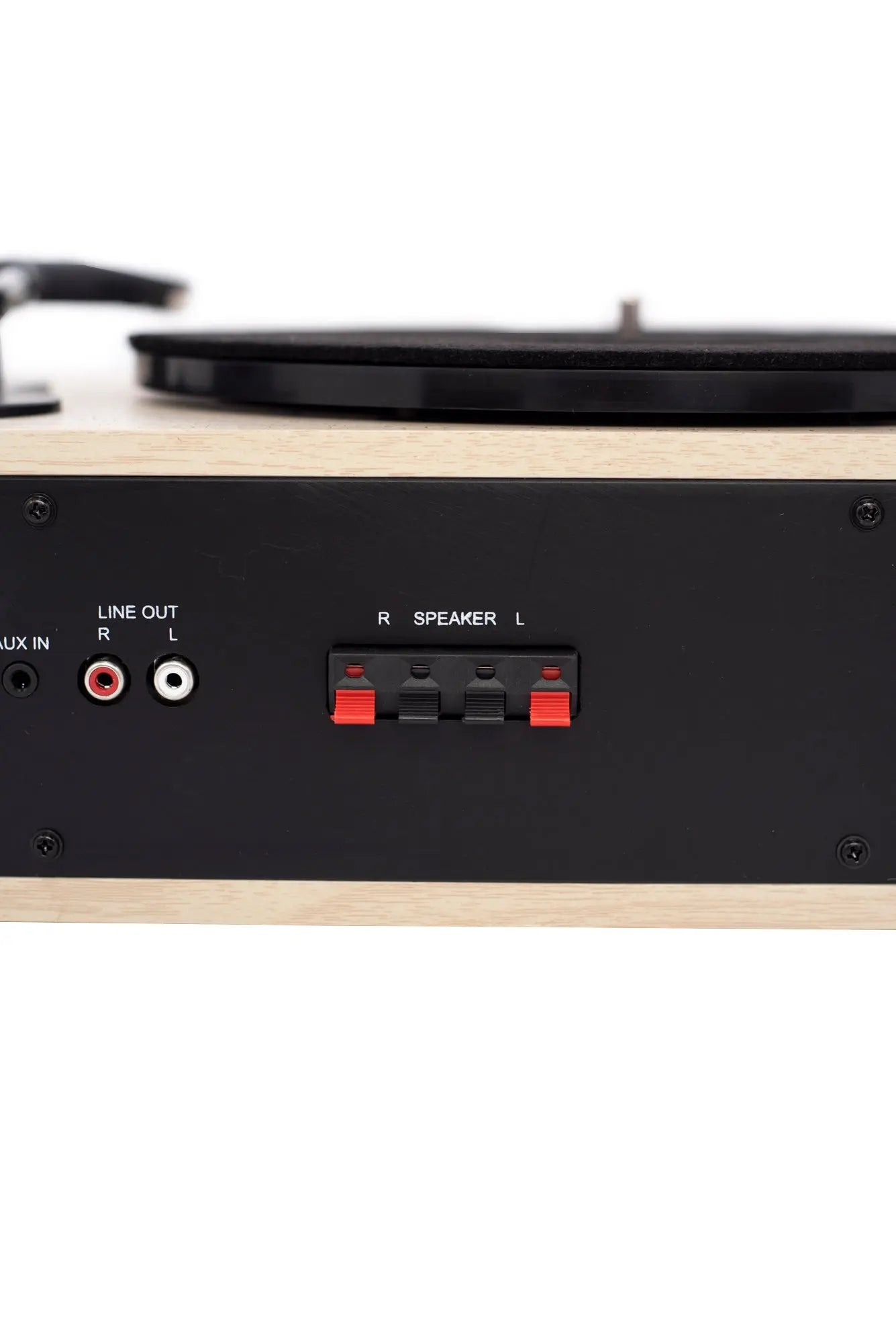 Platine vinyle avec enceintes externes