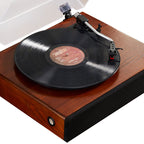 Platine vinyle vintage avec haut-parleurs