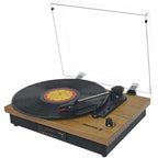 Tourne-disque Bluetooth 36 cm en bois