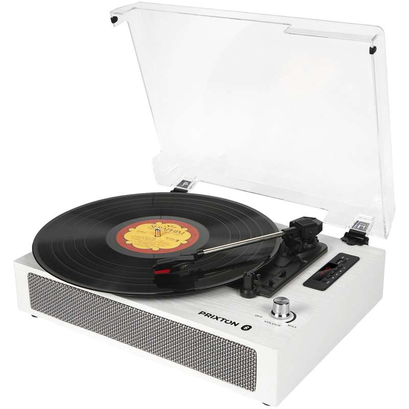 Tourne-disque numérique en bois 36 cm