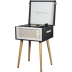 Tourne-disque vinyle vintage sur pieds