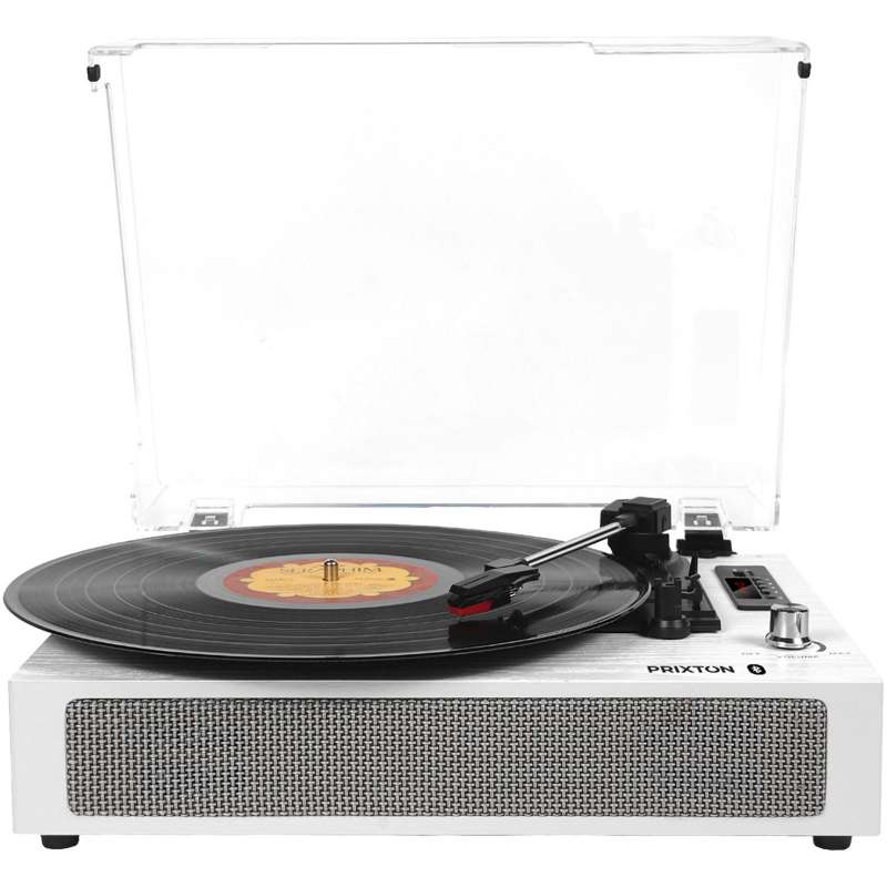 Tourne-disque numérique en bois 36 cm