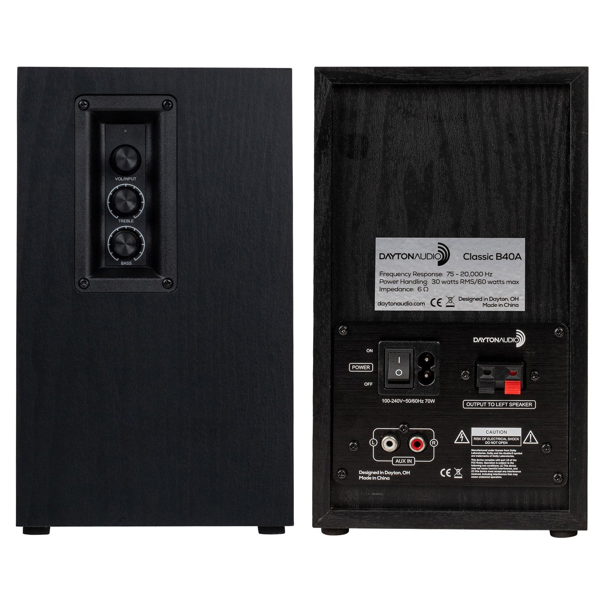 Enceintes bibliothèque amplifiées